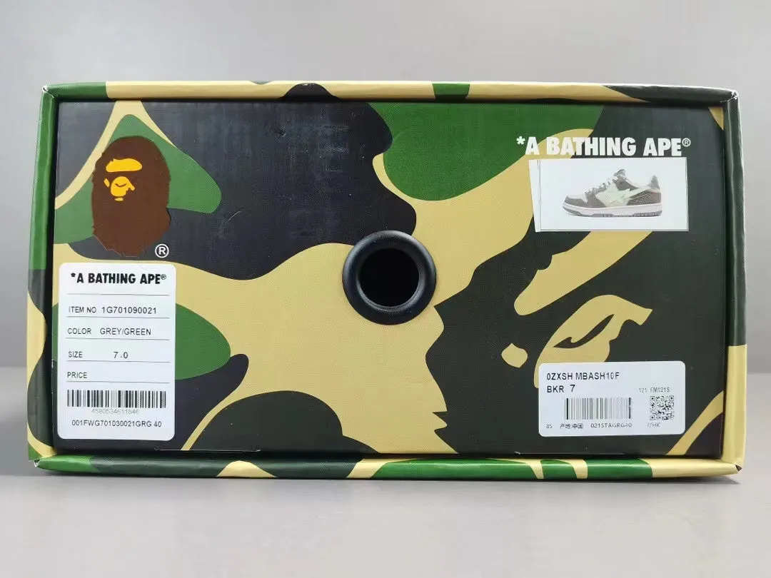 A Bathing Ape Bape SK8 Sta 'Grey Green'