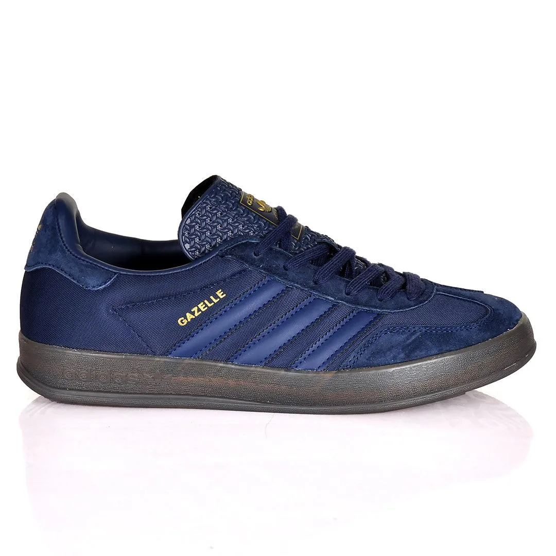 AD Gazelle 3 Stripes Side Designed Sneakers- Navy Blue