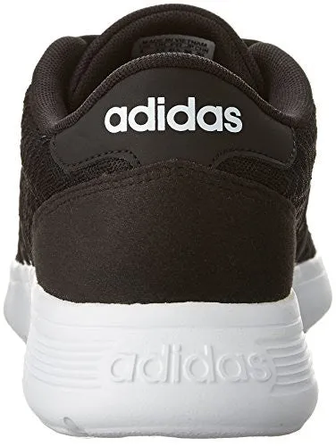 adidas NEO Women's Lite Racer W Running Shoe, Black/White, 7.5 M US