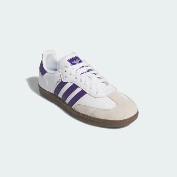 Adidas Samba ADV Cloud White - Collegiate Purple - Gold Metallic