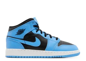 Air Jordan 1 Mid 'University Blue Black' (GS)