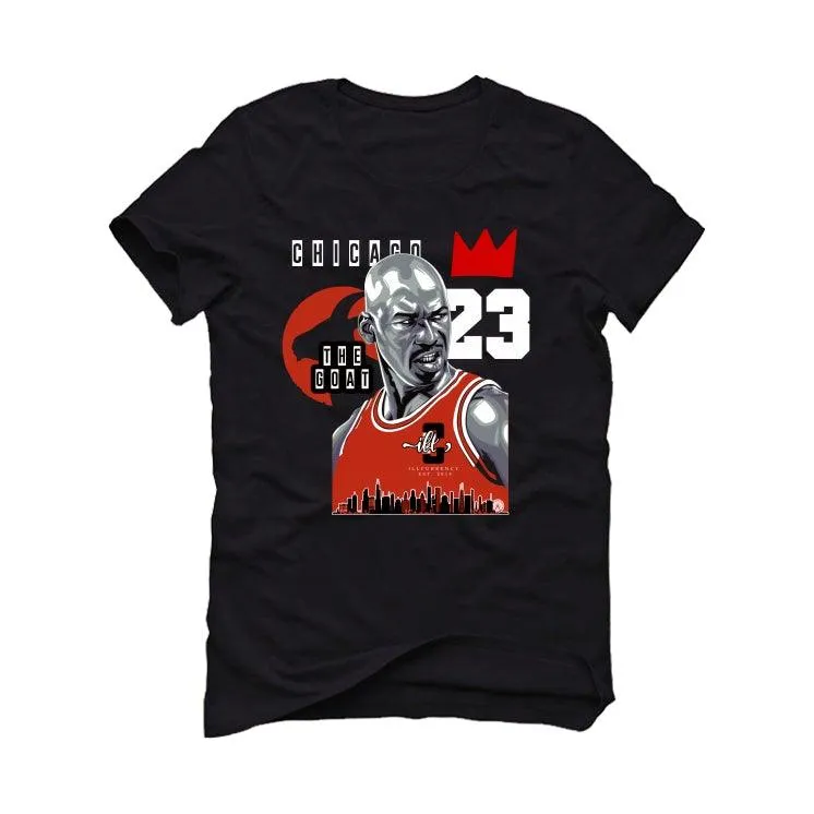 Air Jordan 4 “Red Thunder” Black T-Shirt (The Goat)