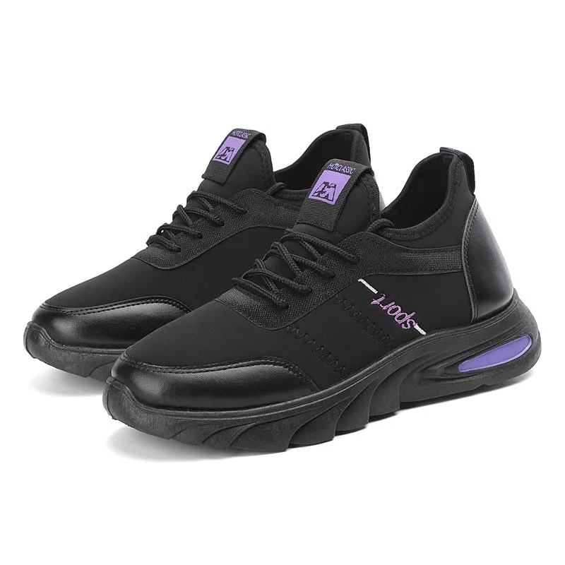 Amozae-Back To School Gifts Casual Black Sneakers