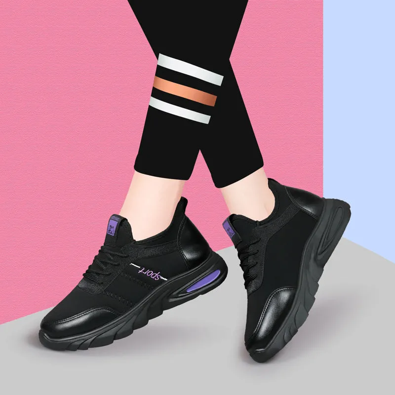 Amozae-Back To School Gifts Casual Black Sneakers