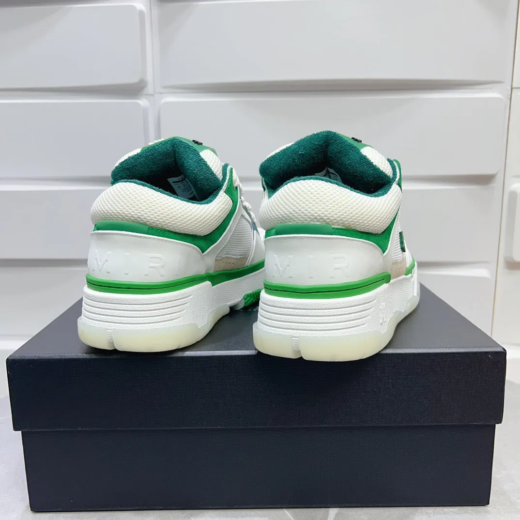 AMR MA-1 White and Green Sneakers-128