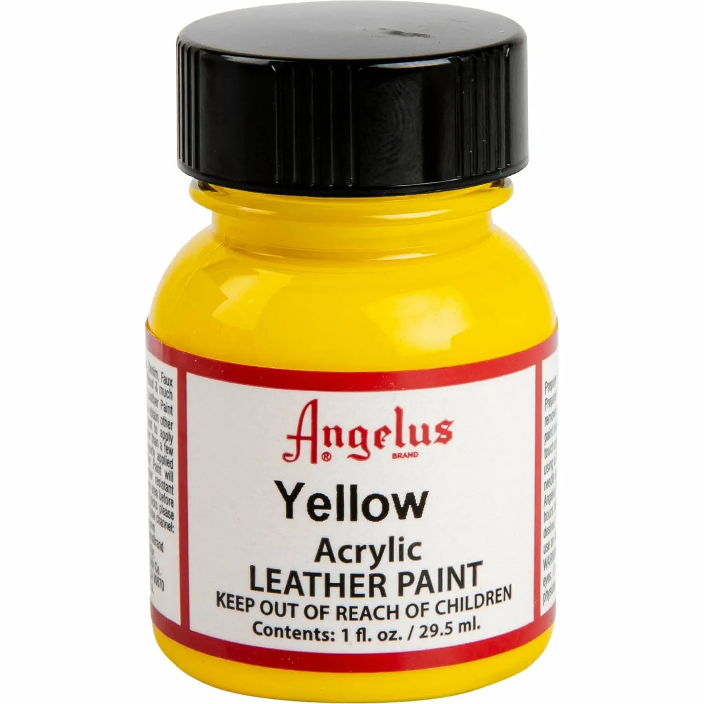 Angelus Acrylic Paint Yellow #075 29Ml Use On Leather, Vinyl Or Fabric