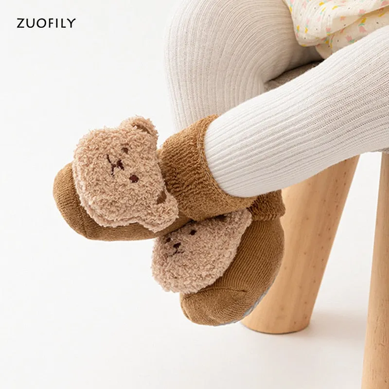 Animal Baby Socks /  Bear Anti Slip Toddler Sock Shoes For 0-3 Year