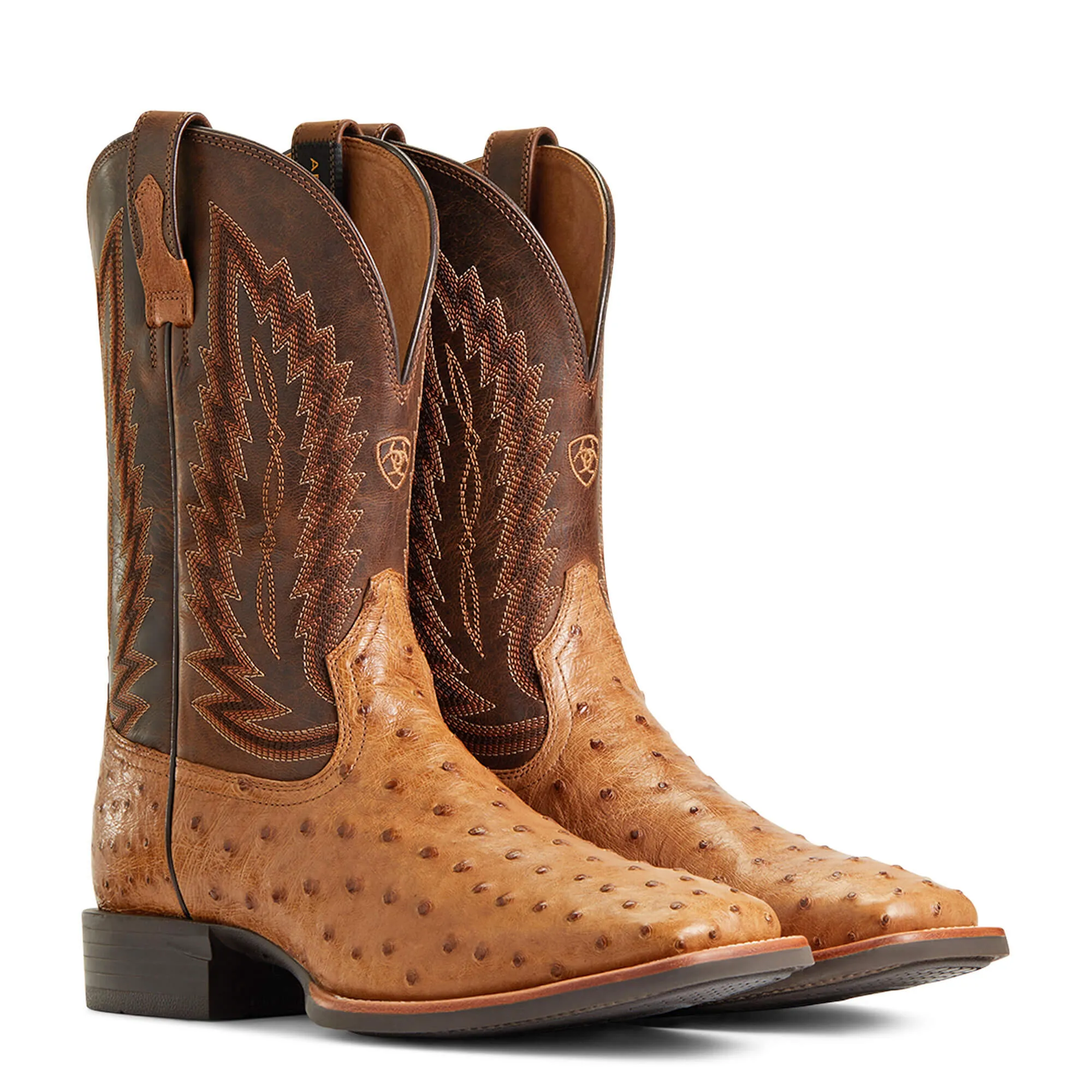 ARIAT MEN'S QUANTUM PRIMO FULL QUILL OSTRICH WESTERN BOOT - 10040281