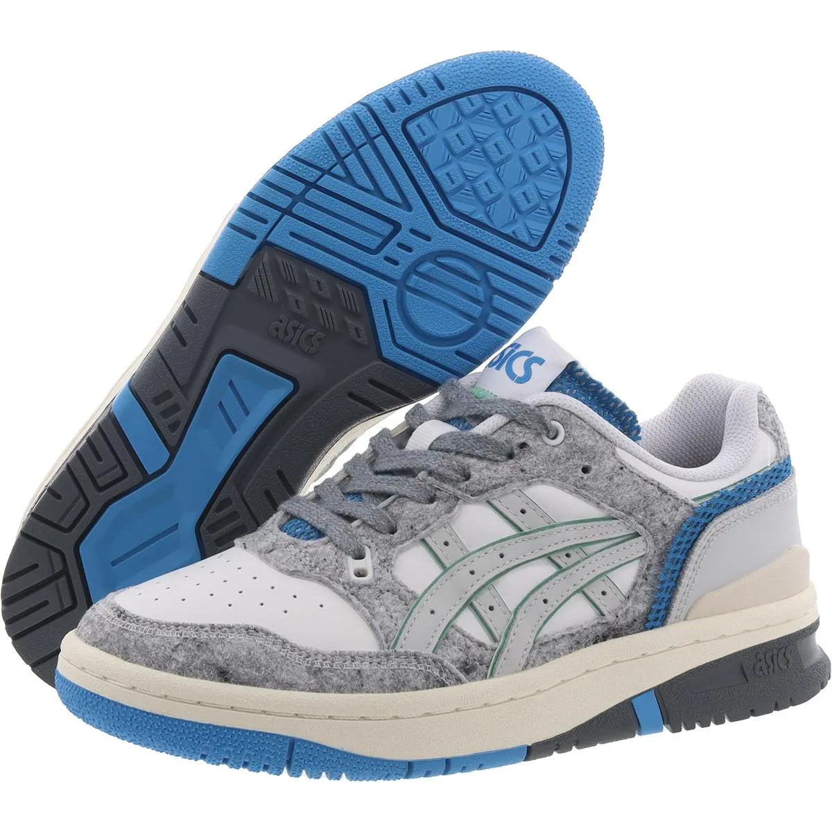 Asics Mens EX89 Faux Leather Lace-Up Casual And Fashion Sneakers