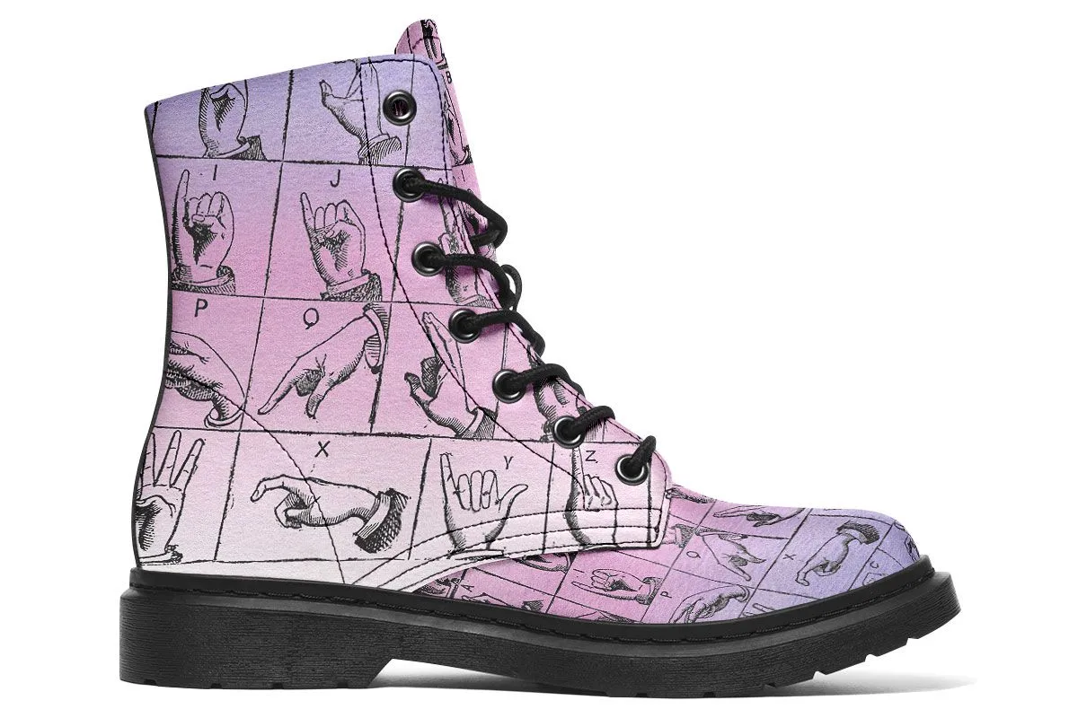 ASL Watercolor Boots