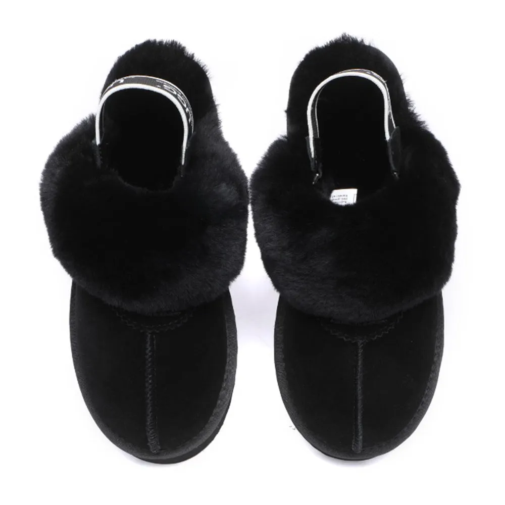 Australian Shepherd Slingback UGG Slipper Women Waffle Platform #AS2048