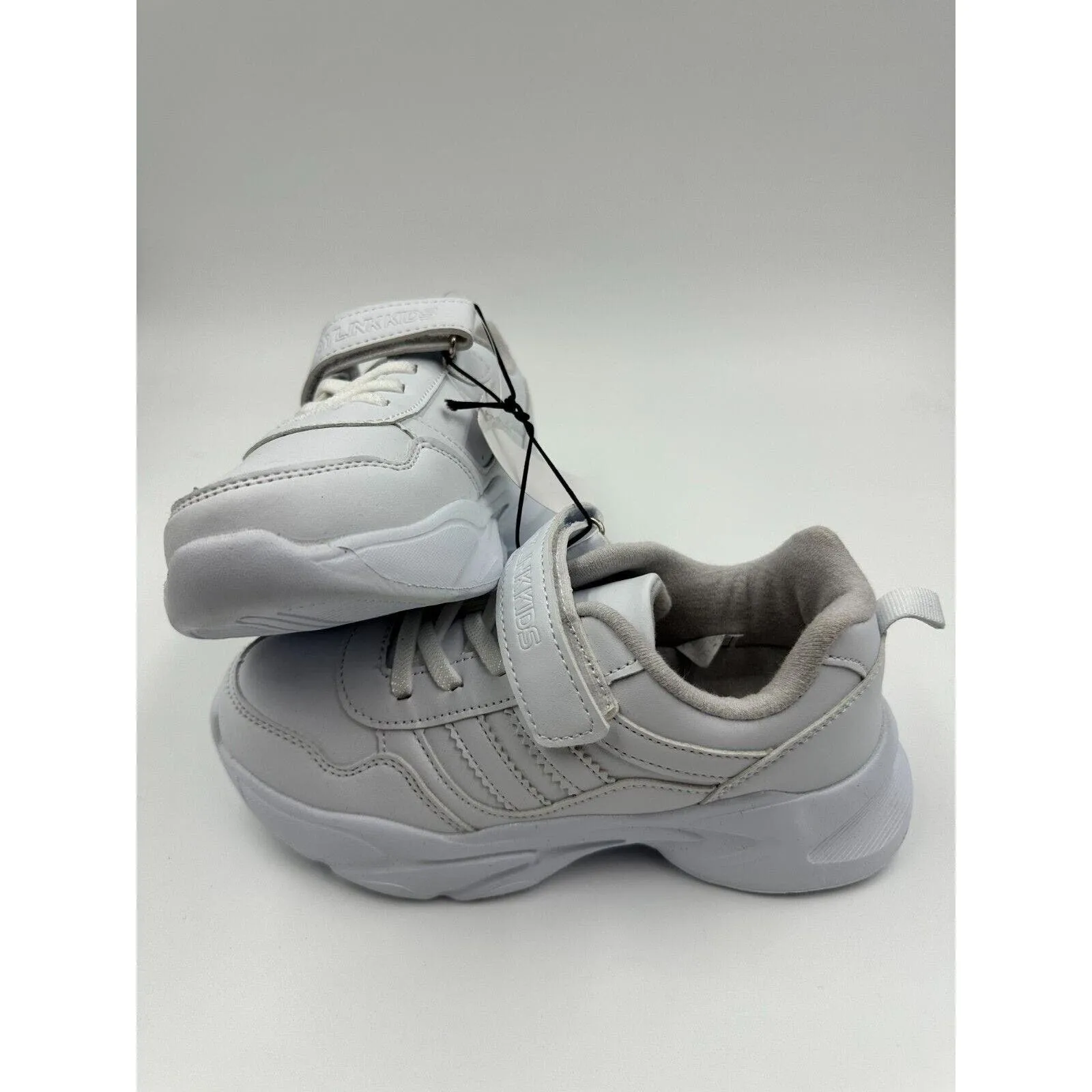 Big Kids Size 2 Chunky White Girls Shoes