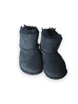 Black Baby Natural Sheepskin Boots