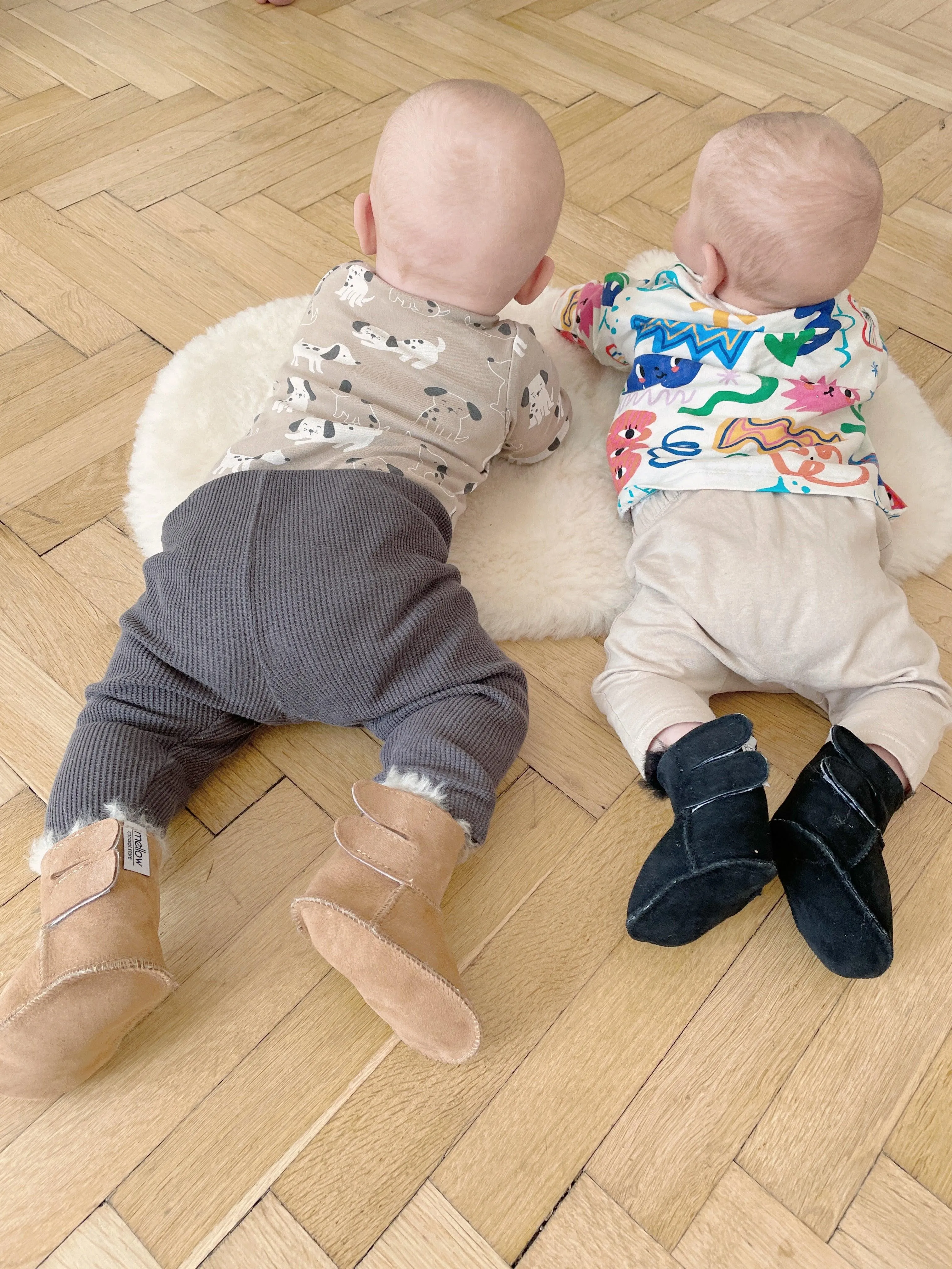 Black Baby Natural Sheepskin Boots