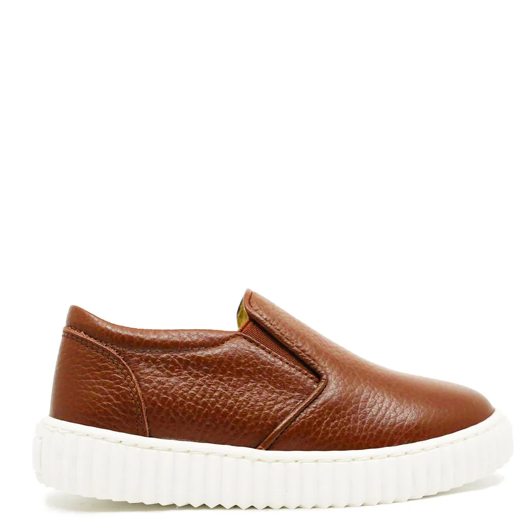 Blublonc Brown Slip On Sneaker