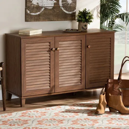 Brown Shoe Cabinet