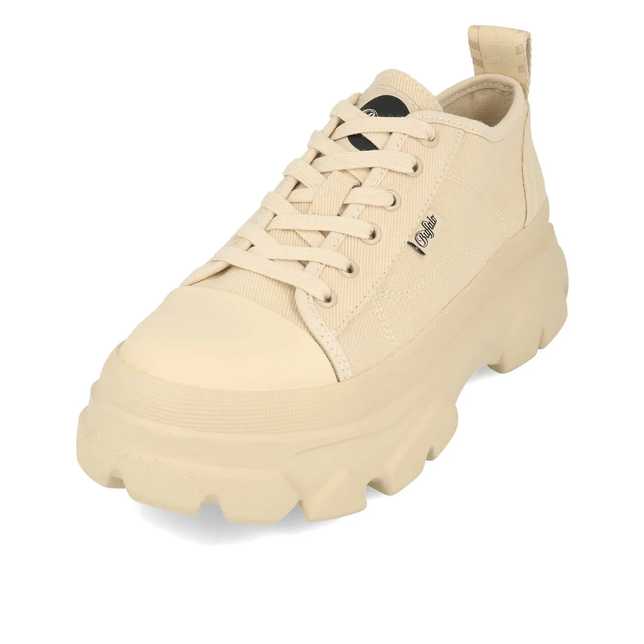 Buffalo Cade Lace Up Lo Damen Organic Cotton Cream