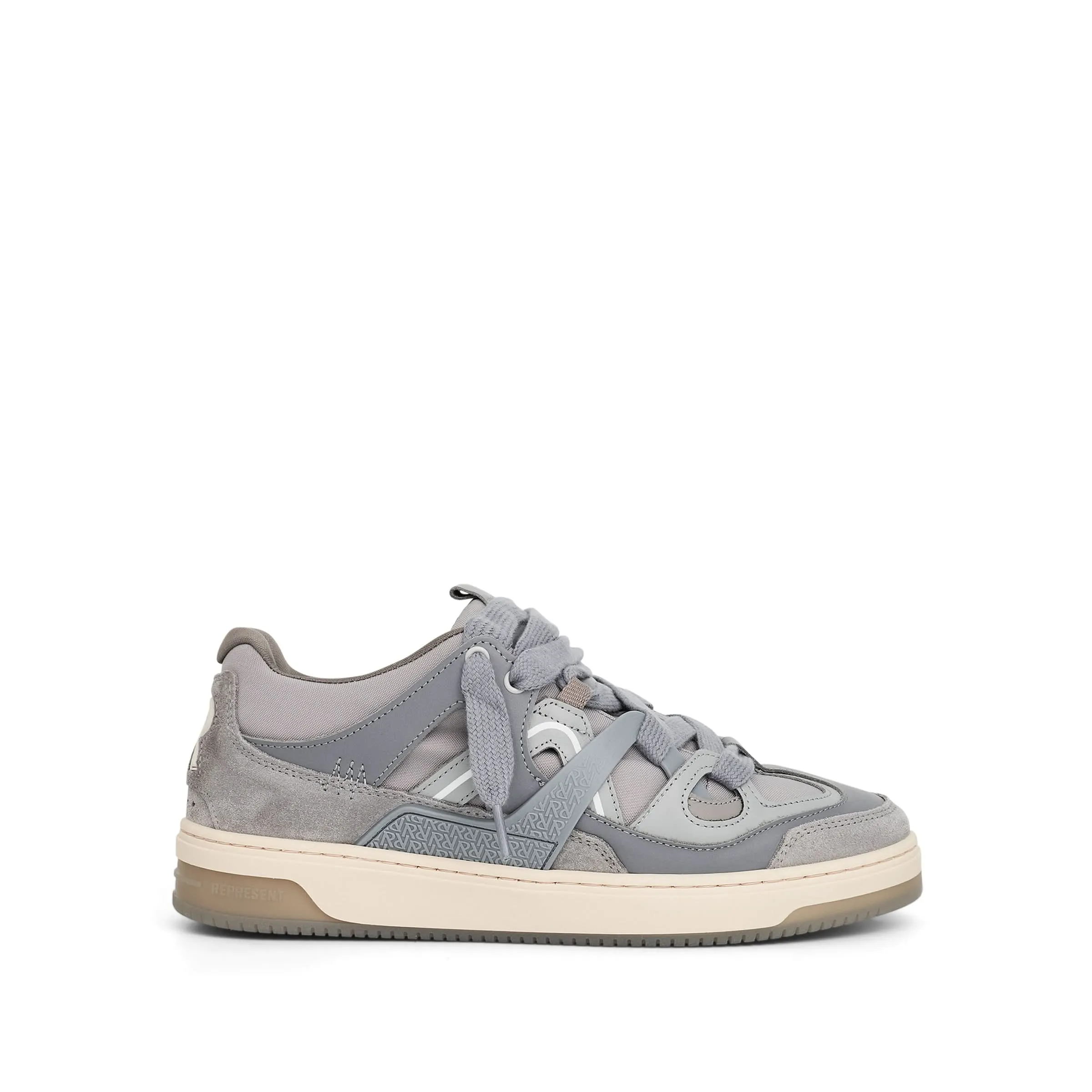 Bully Low Sneaker in Grey/White