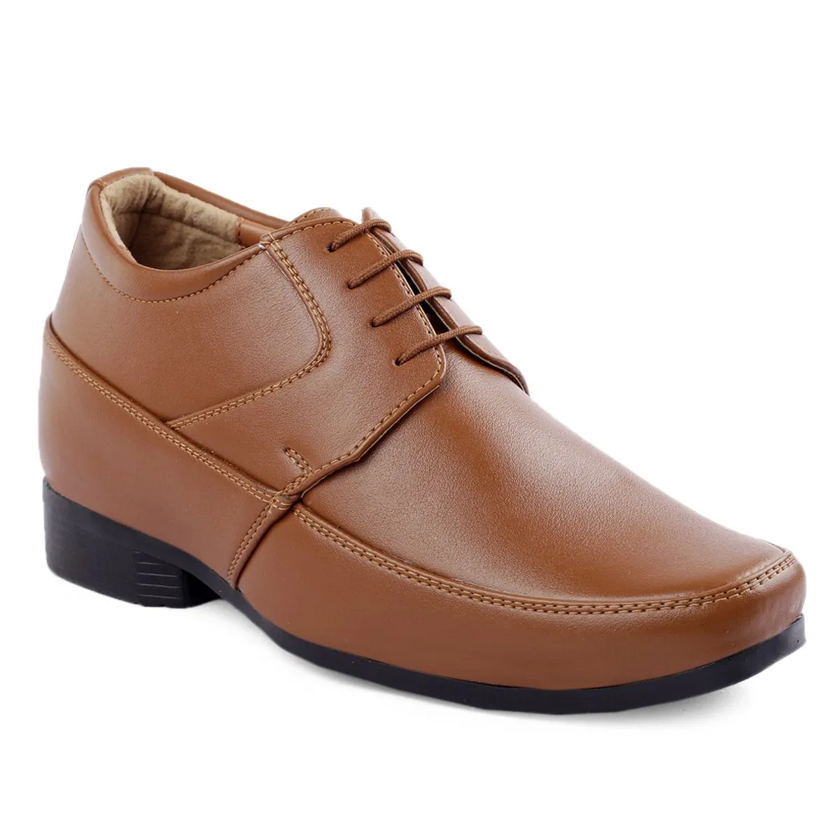 BXXY's 3 inch Hidden Height Increasing Lace-Up Formal Shoes for Men