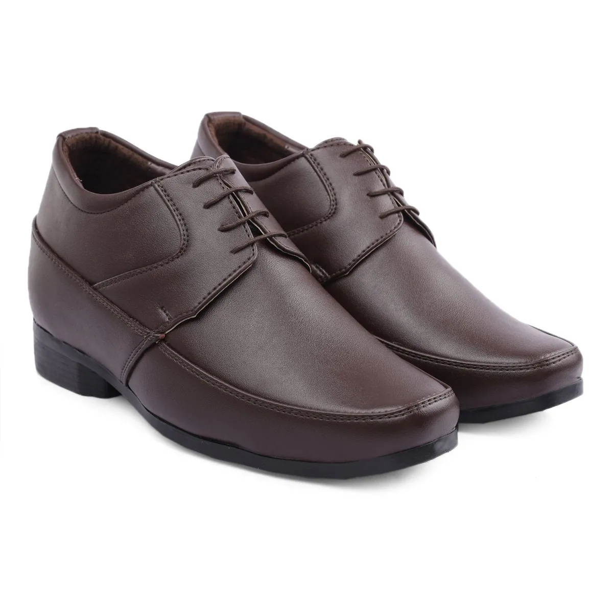 BXXY's 3 inch Hidden Height Increasing Lace-Up Formal Shoes for Men