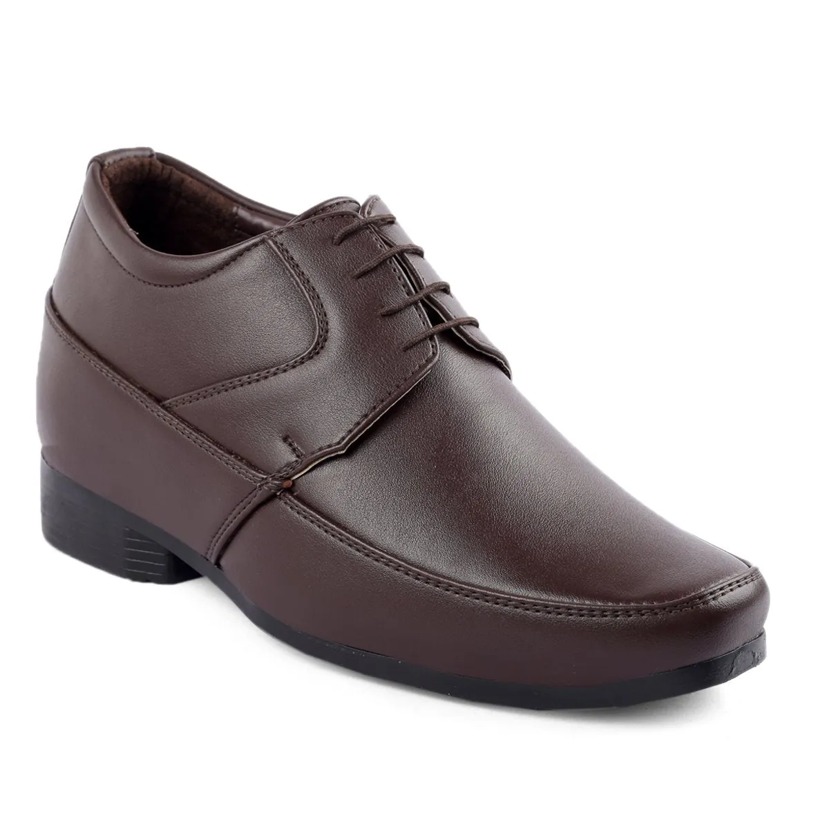 BXXY's 3 inch Hidden Height Increasing Lace-Up Formal Shoes for Men