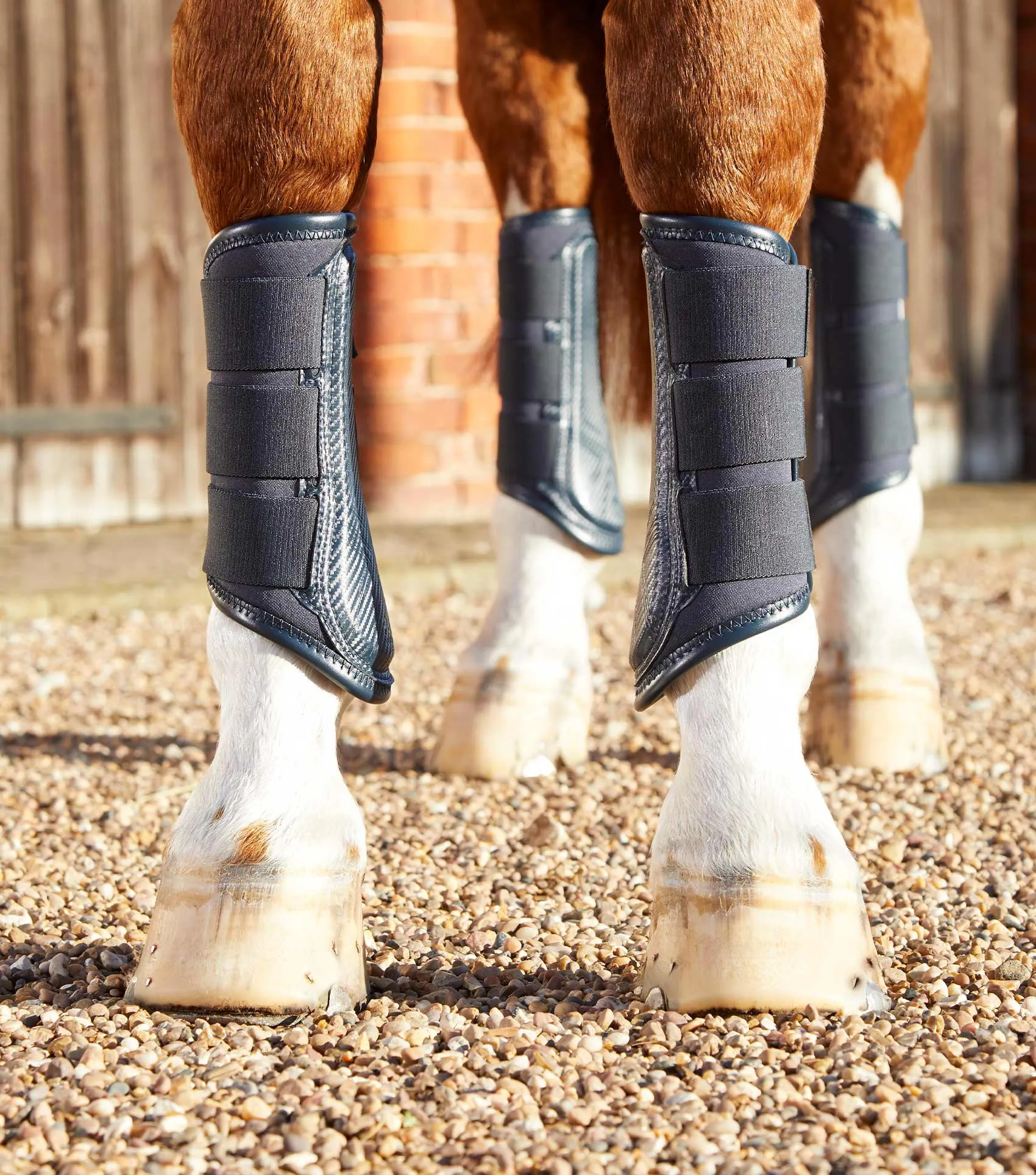 Carbon Air-Tech Single Locking Brushing Boots Navy