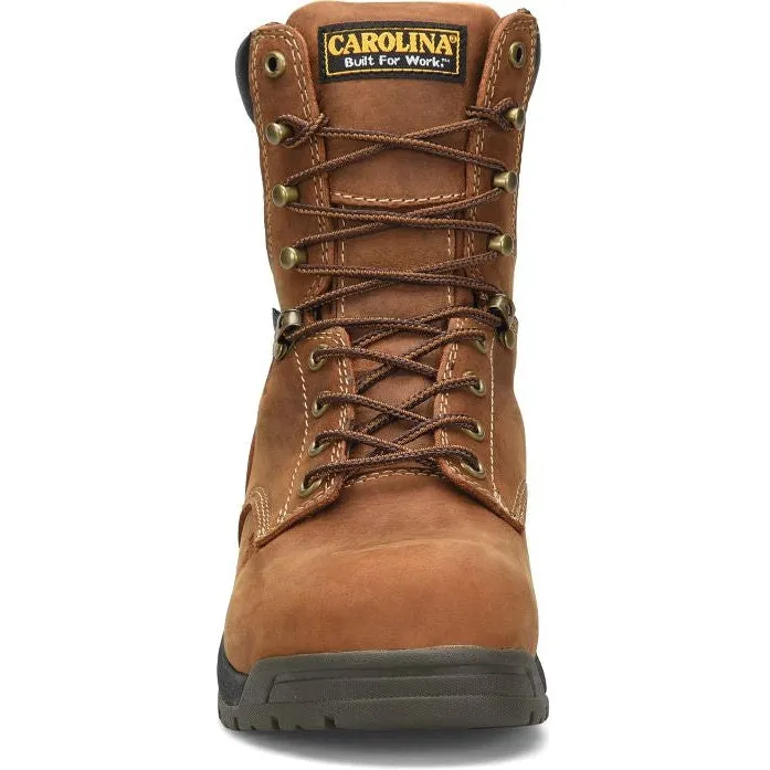 Carolina Men's Bruno Hi 8" Soft Toe WP Slip Resist Work Boot -Brown- CA8020