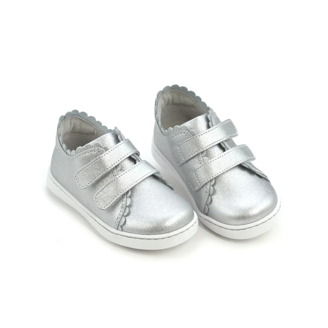 Caroline Scalloped Sneaker - Silver