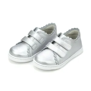 Caroline Scalloped Sneaker - Silver