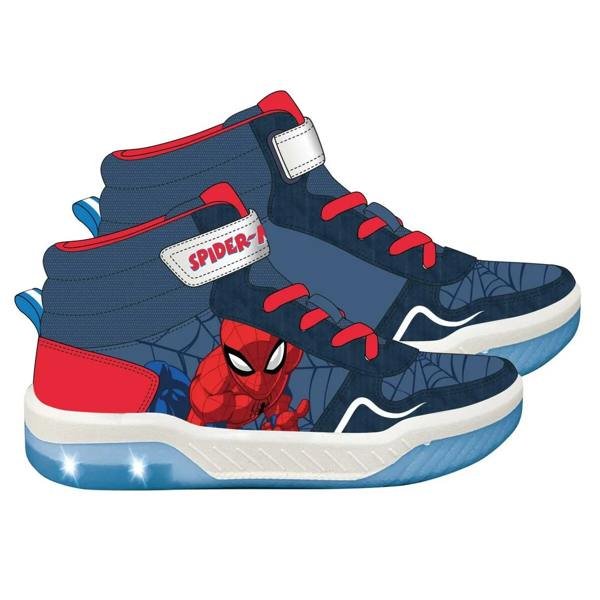 Casual Shoes with LEDs Spider-Man Dark blue