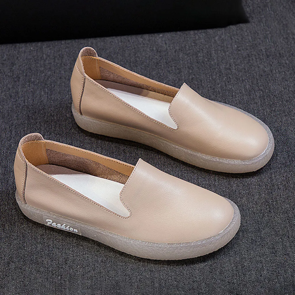 Casual Soft Women's Flats-White | 35-41