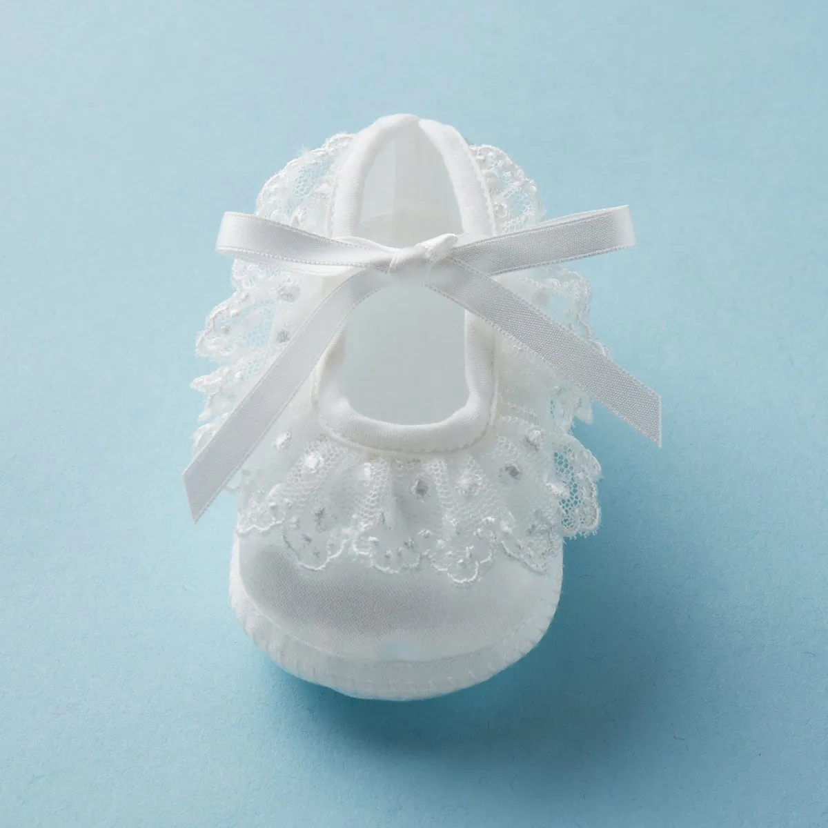 Ceremony collection- Lace Embellished Baby Shoes