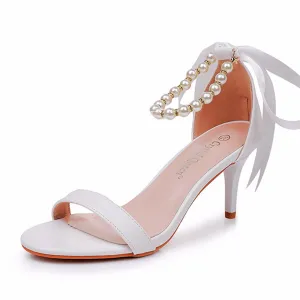 Chic Open Toe Stiletto Ankle-Strap Women's Shoes