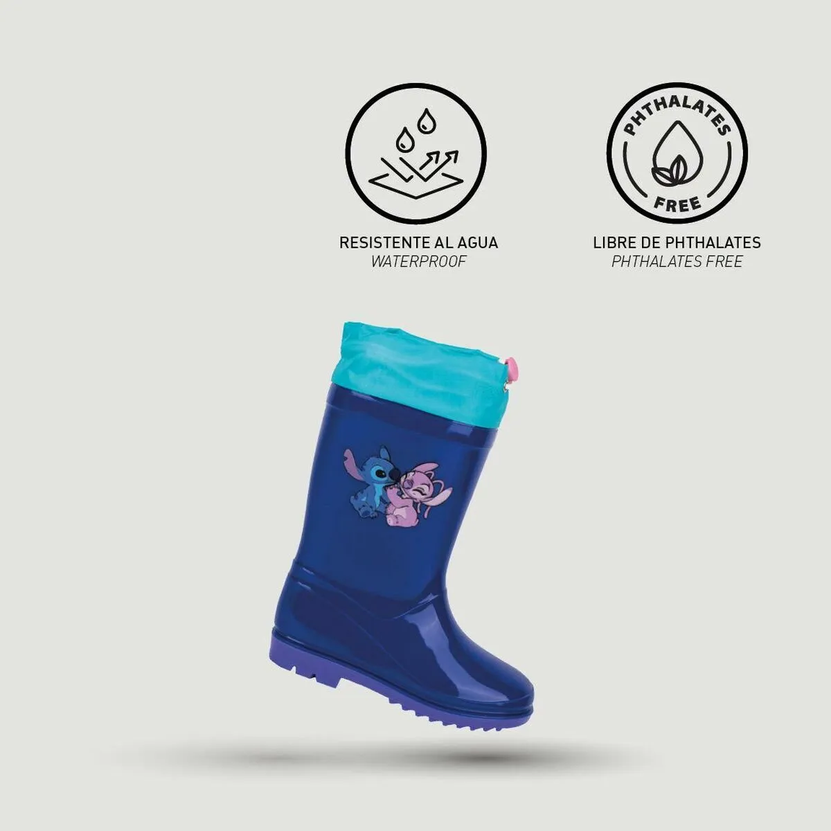 Children's Water Boots Stitch Blue