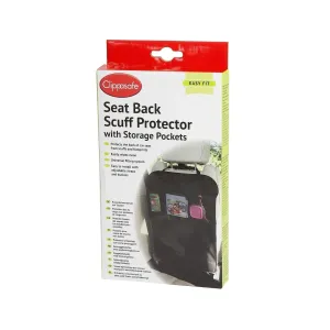 Clippasafe Seat Back Scuff Protector with Storage Pockets