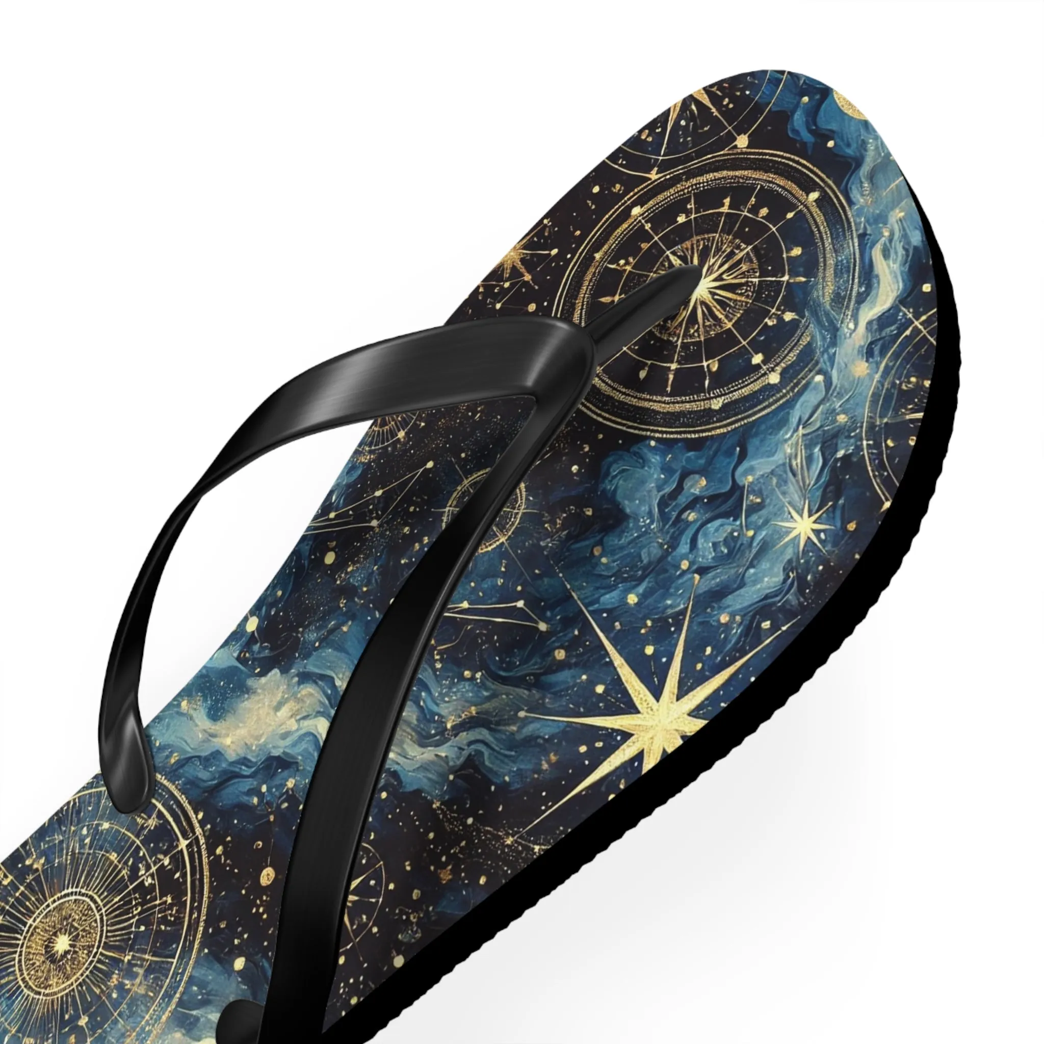 Constellation Dreams: Celestial Comfort Flip-Flops