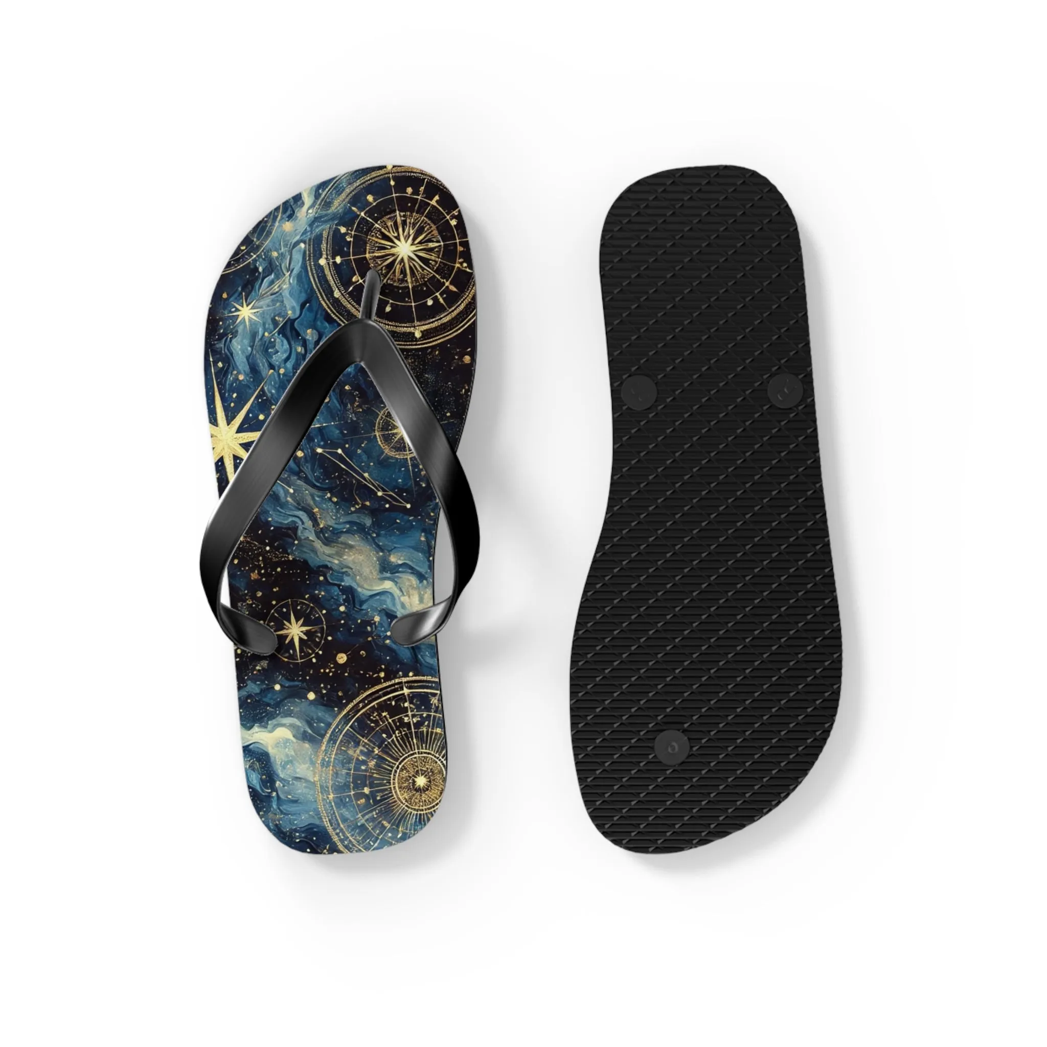 Constellation Dreams: Celestial Comfort Flip-Flops