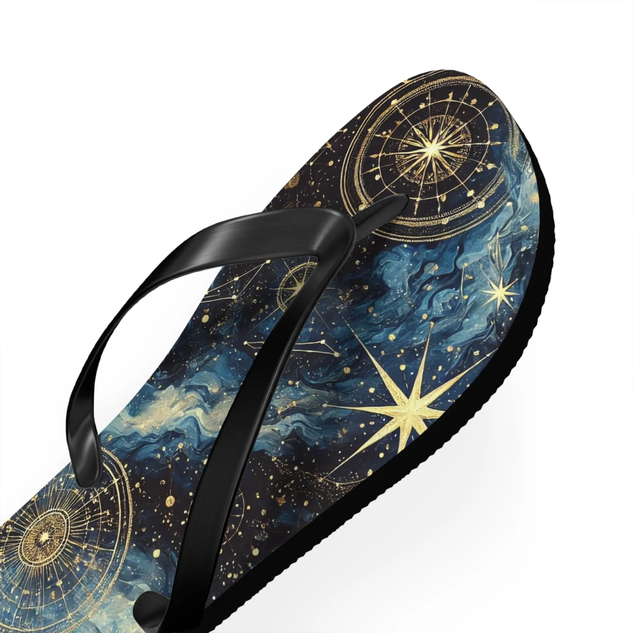 Constellation Dreams: Celestial Comfort Flip-Flops