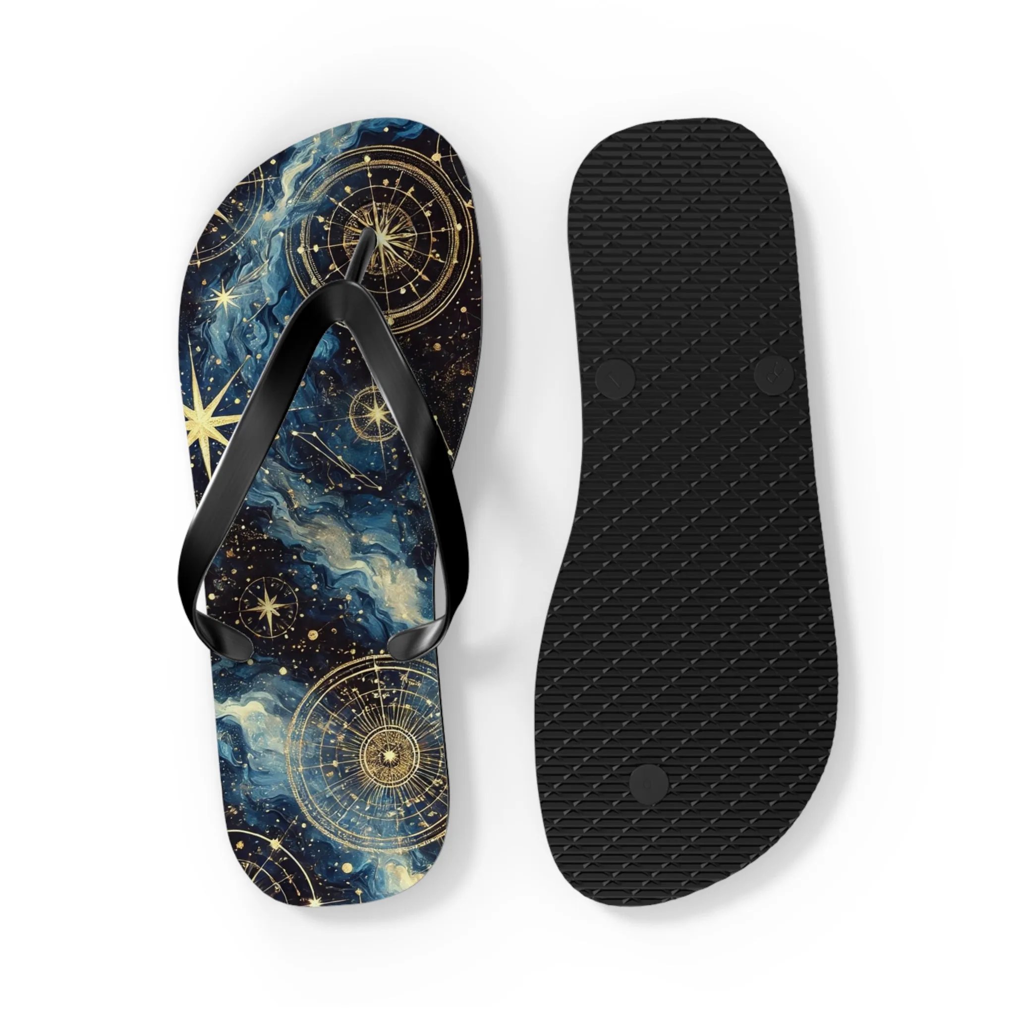 Constellation Dreams: Celestial Comfort Flip-Flops