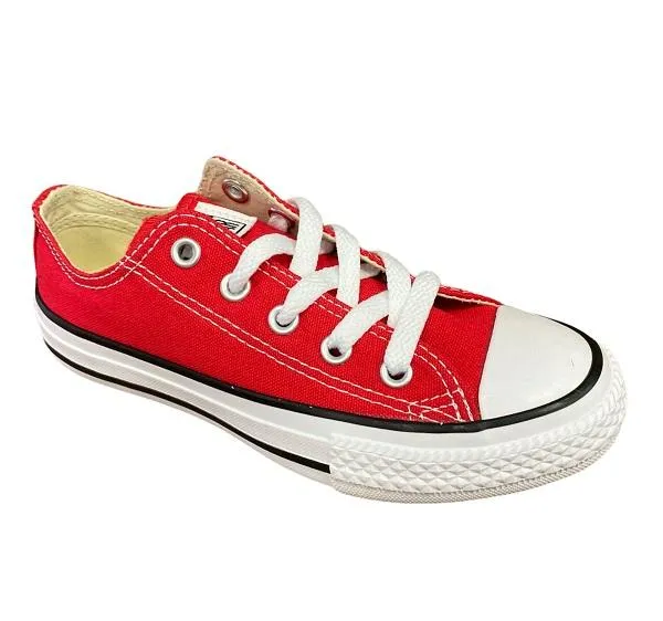 Converse scarpa sneakers da ragazzi Chuck Taylor All Star Classica bassa 3J236C rosso