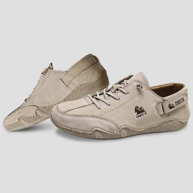 Dbeck® UrbanChic: Vintage Leather Velcro Casual Shoes For Leisure And Everyday