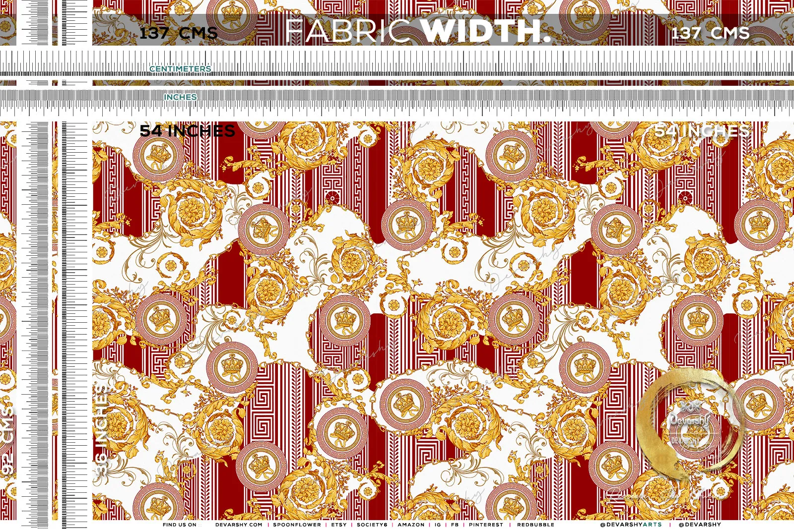 Decorative Upholstery Fabric 3meters 4 Colors & 12 Fabric Options Baroque Furnishing Fabrics By the Yard | D20009