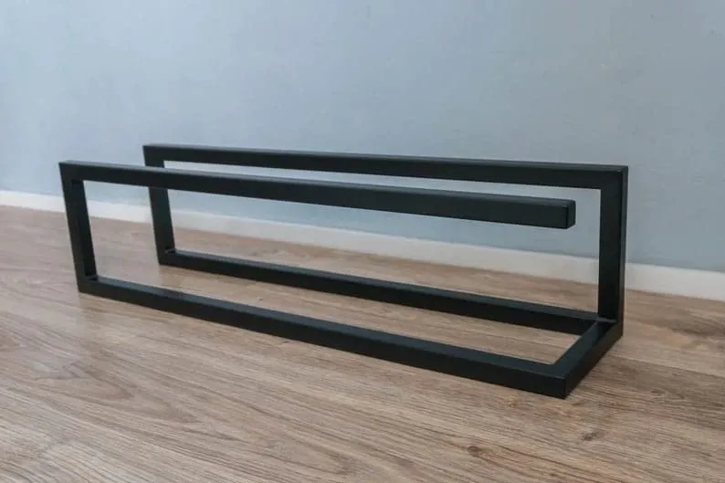 Eminence Art Modern Metal Shoe Rack, Entryway Boot Organization, Loft Sneaker Stand, Industrial Shoe Bench, Minimalist Shoe Storage