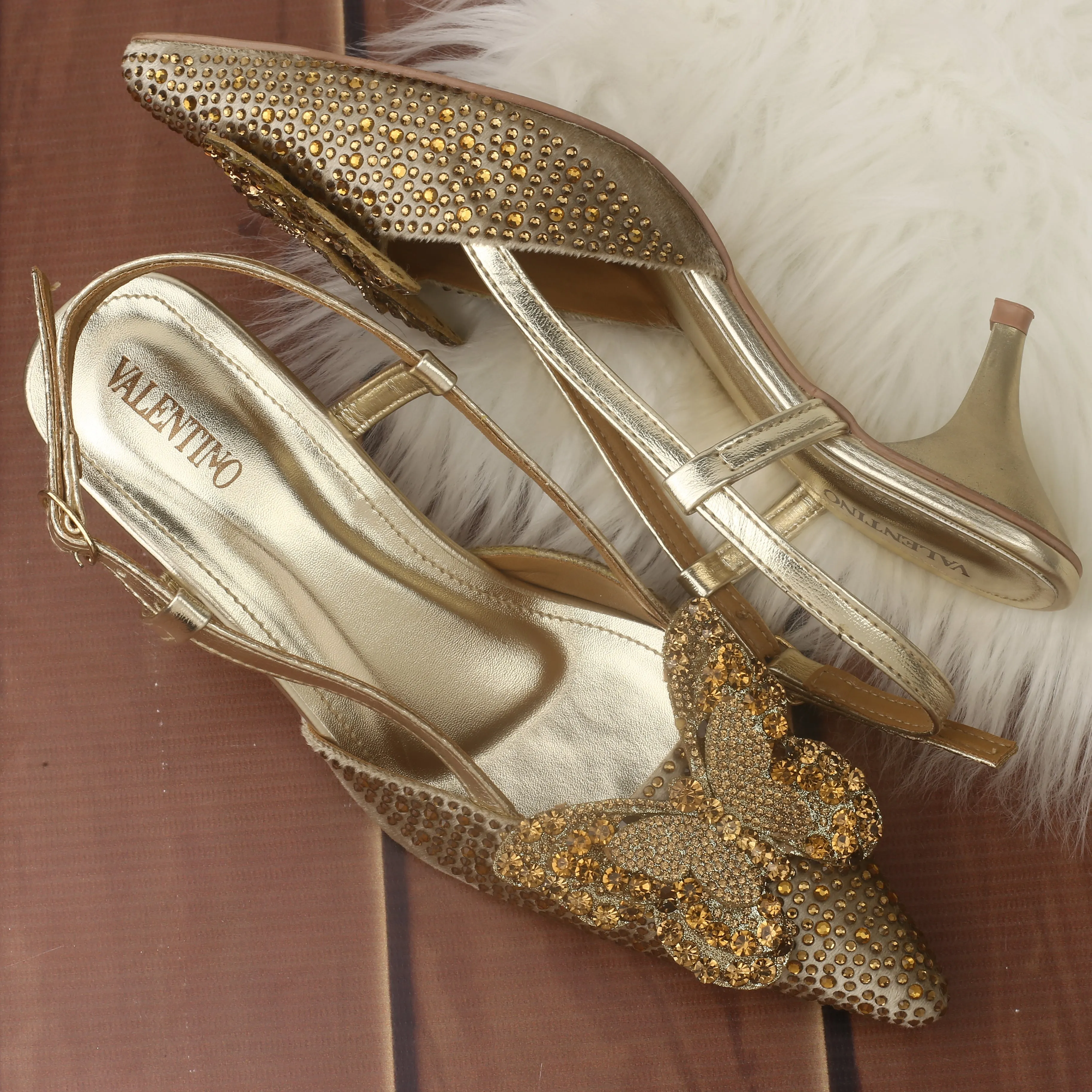 Flower Heels (Golden)