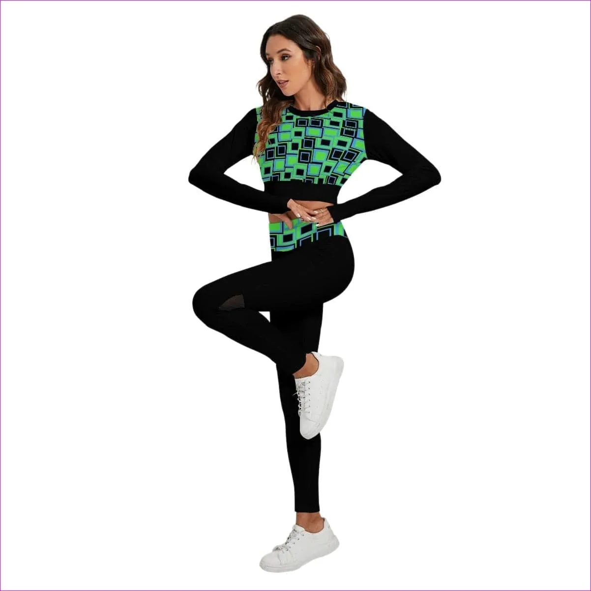 Funky² Womens Sport Set With Backless Top And Leggings