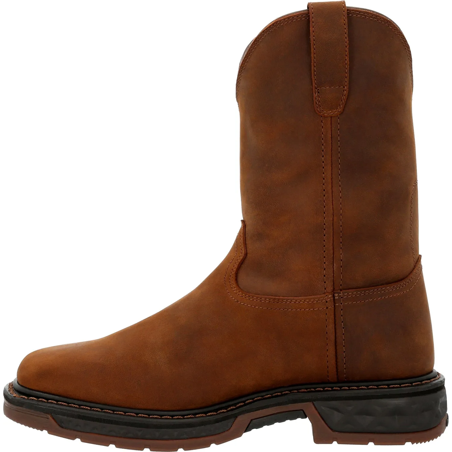 Georgia Mens Carbo-Tec LT Pull On Brown Leather Work Boots