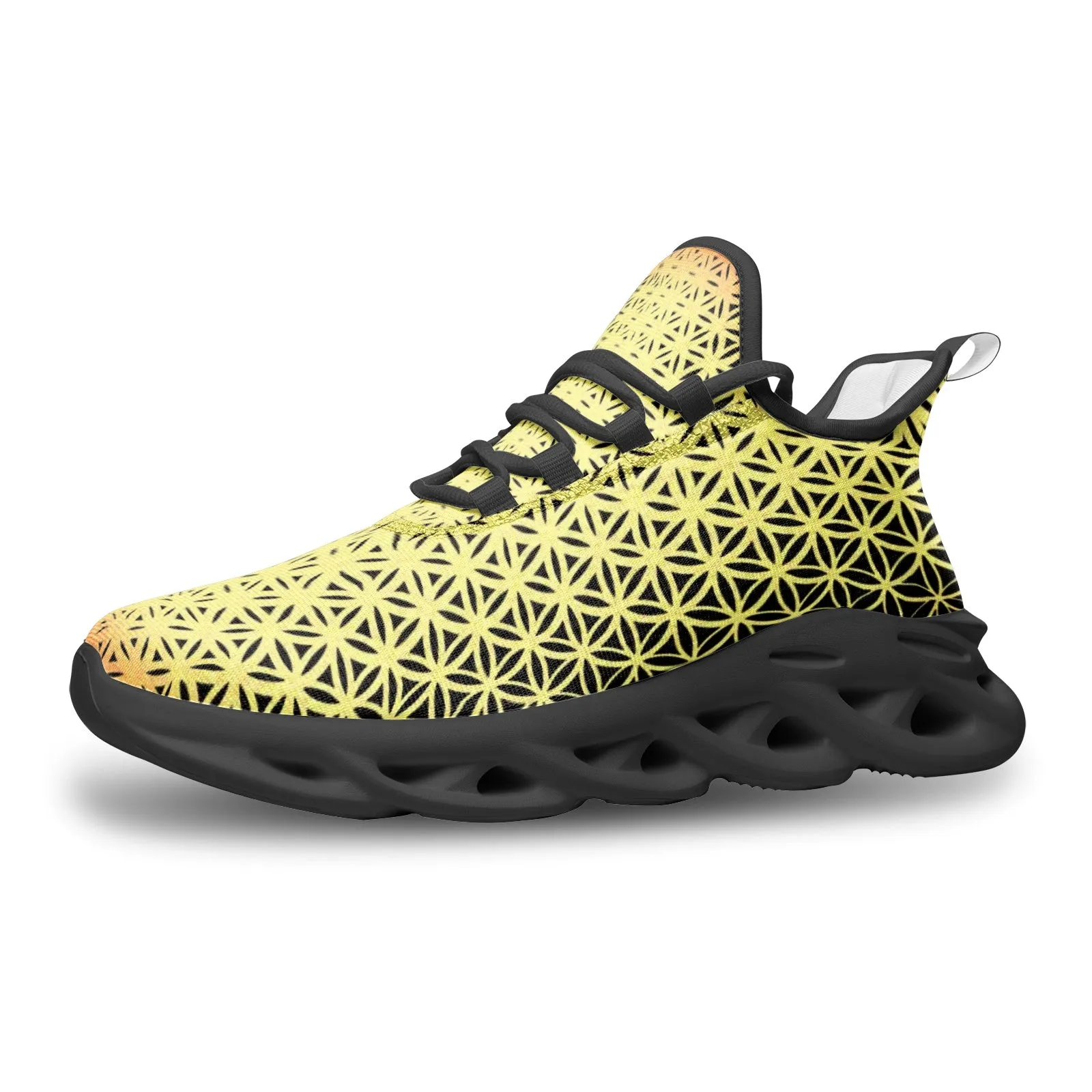 Golden Flower Unisex Bounce Mesh Knit Sneakers