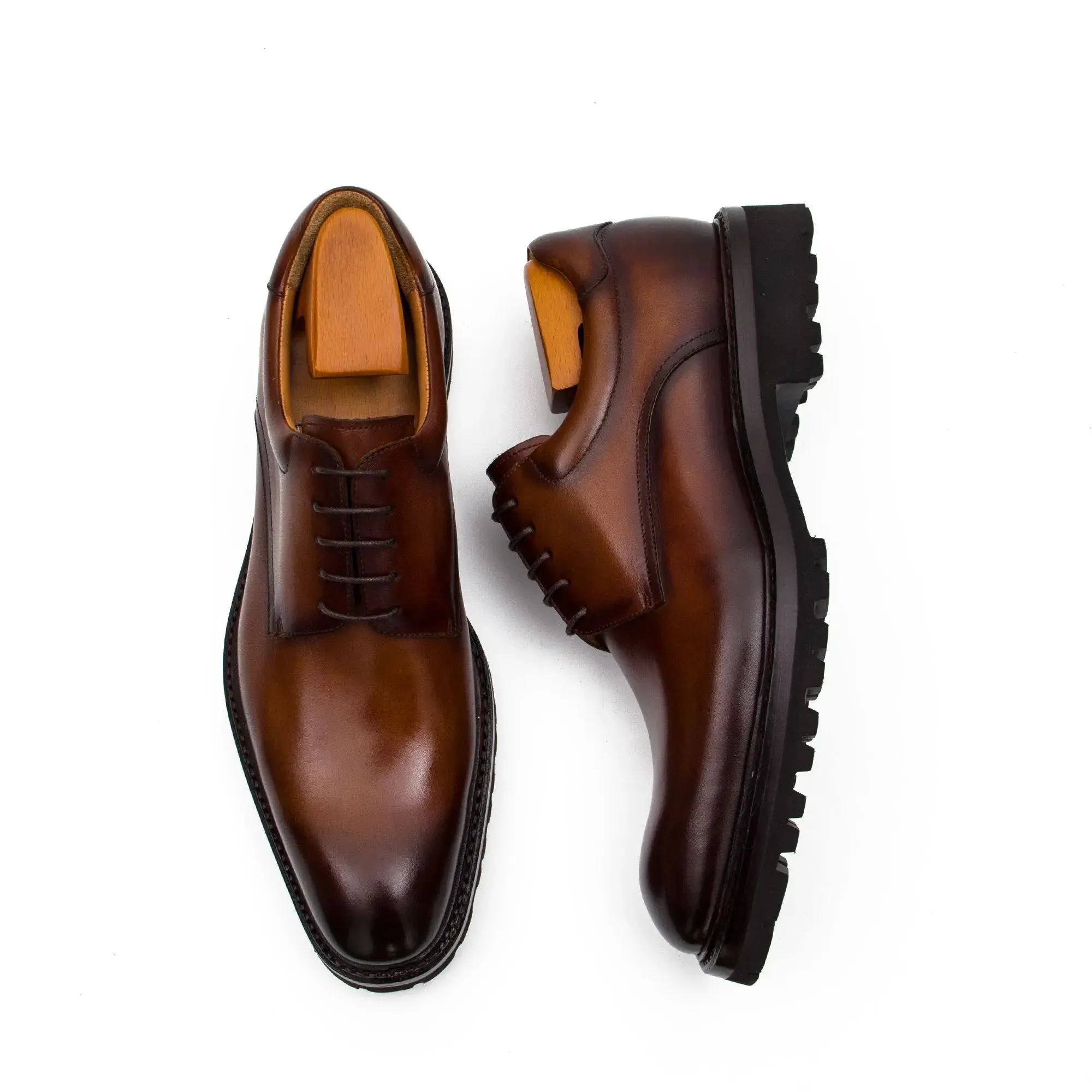 Handmade Goodyear Welted Derby Shoes