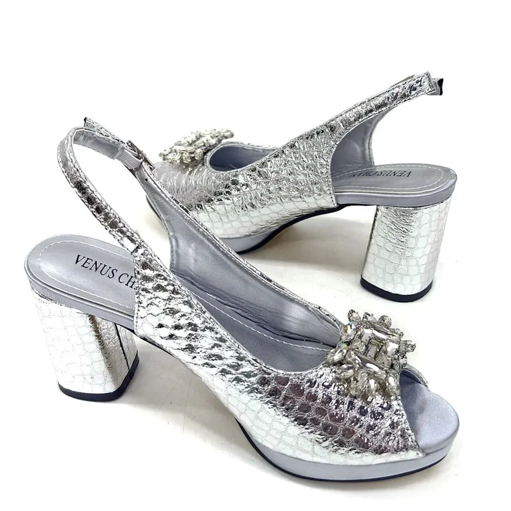 Italian Rhinestone Party Shoes & Bag – 2024 Italian Style