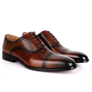 J.M Weston Premium Oxford Men's Shoe- Coffee